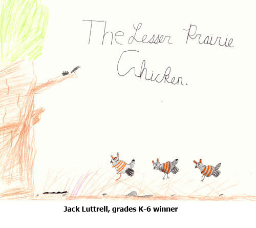 Jack Luttrell art - NMDGF Archive News: Lesser Prairie Chicken Festival poster contest winners chosen