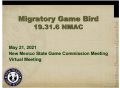 Icon of 13 Migratory Game Bird Rule 19.31.6 NMAC