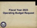 Icon of 11 Fiscal Year 2023 Budget Request