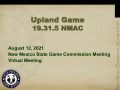 Icon of 13 Subsequent Discussion Upland Game Bird Rule 19.31.5 NMAC