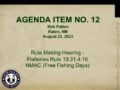 Icon of 12 Agenda X   Fisheries Rule   Free Fishing Day 8