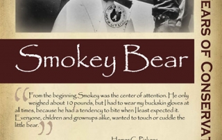 The history of Smokey the Bear, 1950s -New Mexico Game & Fish Century of Conservation