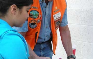 Field Day course from New Mexico Department of Game and Fish. Students learn the importance of matching correct firearm ammunition.