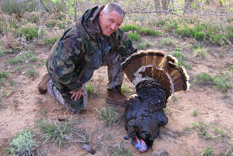 Successful turkey harvest on private land near Tucumcari, made possible through Open Gate land lea