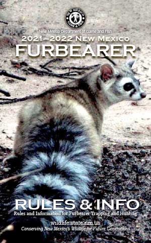 2021-2022 Furbearer Rules and Info regulations proclamation booklet guide (PDF & print) - New Mexico Department Game and Fish