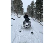 Snowmobile patrol in the Valle Vidal.