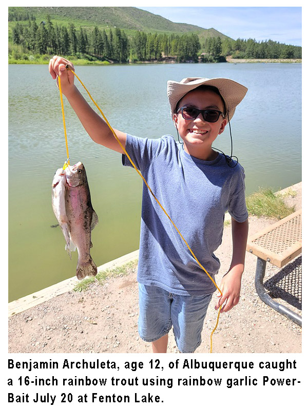 Northwest - Weekly Fishing & Stocking Report - New Mexico Department of Game and Fish